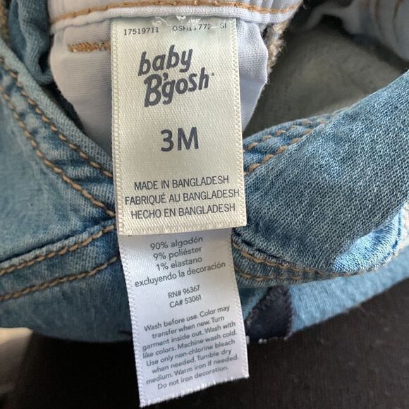 Oshkosh B’Gosh Vestbak Childs Bib Overalls size 3 months - Picture 8 of 8